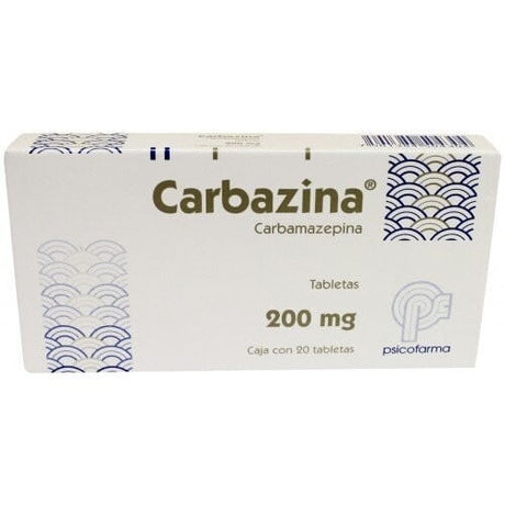 Carbazina 200 Mg Con 20 Tabletas
