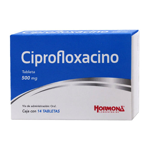Ciprofloxacino 500 Mg Con 14 Tabletas Generico Hormona