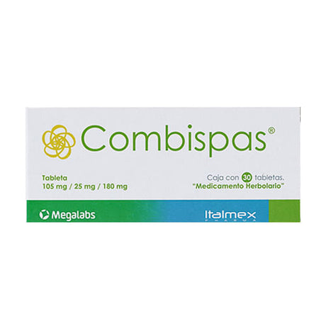 Combispas 105 / 25 / 180 Mg Con 30 Tabletas