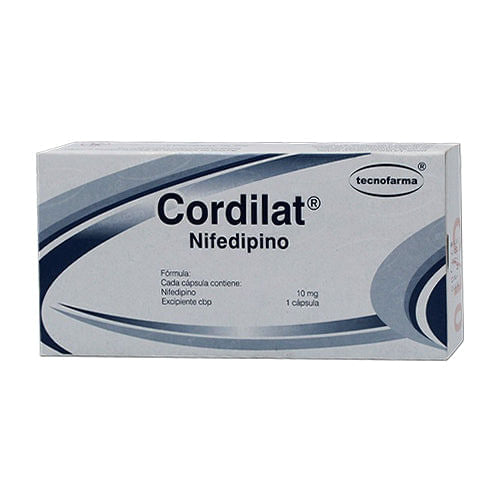 Nifedipino Cordilat 10 Mg Con 20 Capsulas