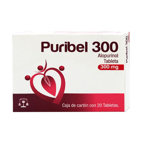 Alopurinol Puribel 300 Mg Con 20 Tabletas