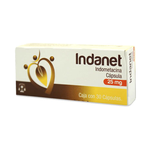 Indometacina Indanet 25 Mg Con 30 Capsulas