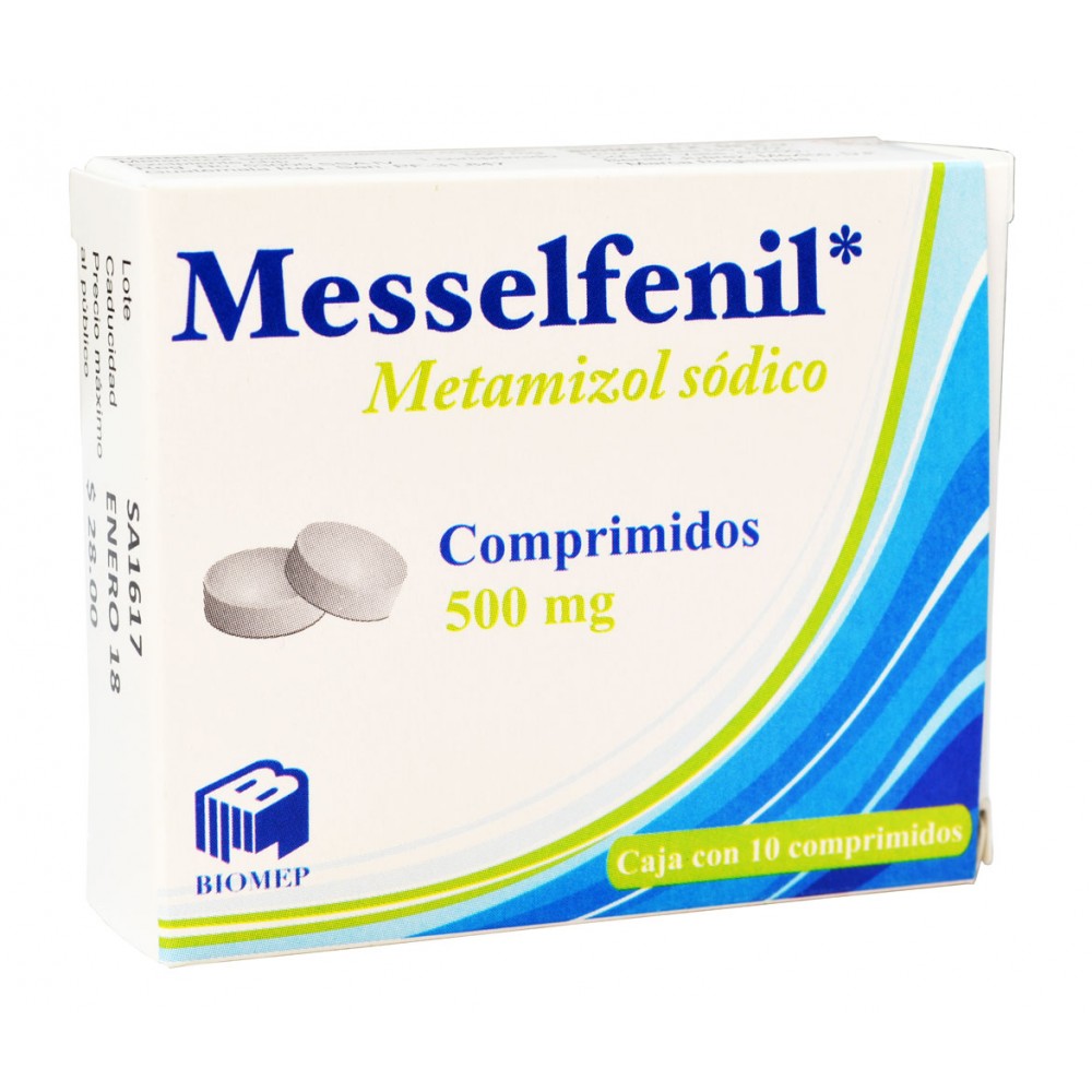 Metamizol Sodico Messelfenil 500 Mg Con Con 10 Comprimido
