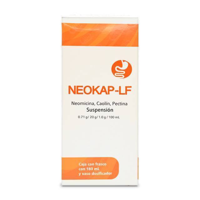 Neomicina Caolin Pectina Neokap Lf Suspension 0.71 / 20 / 1 G Frasco 180 Ml