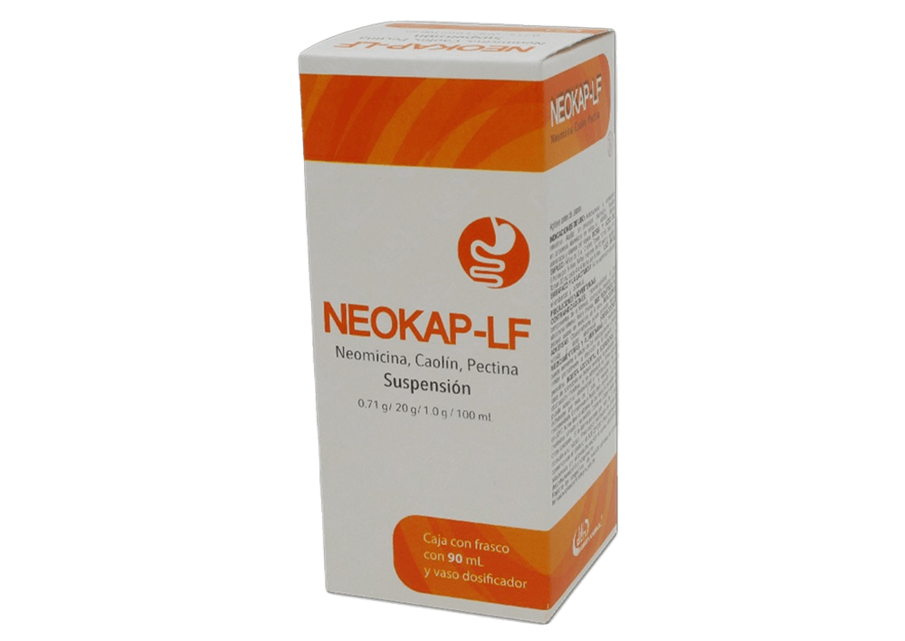 Neomicina Caolin Pectina Neokap Lf Suspension 0.71 / 20 / 1 G Frasco 90 Ml