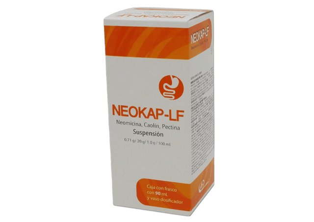 Neomicina Caolin Pectina Neokap Lf Suspension 0.71 / 20 / 1 G Frasco 90 Ml