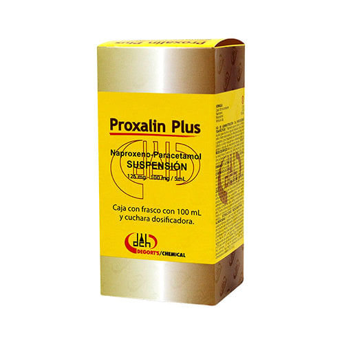 Naproxeno Paracetamol Proxalin Plus Suspension 125 / 100 Mg / 5 Ml Frasco 100 Ml