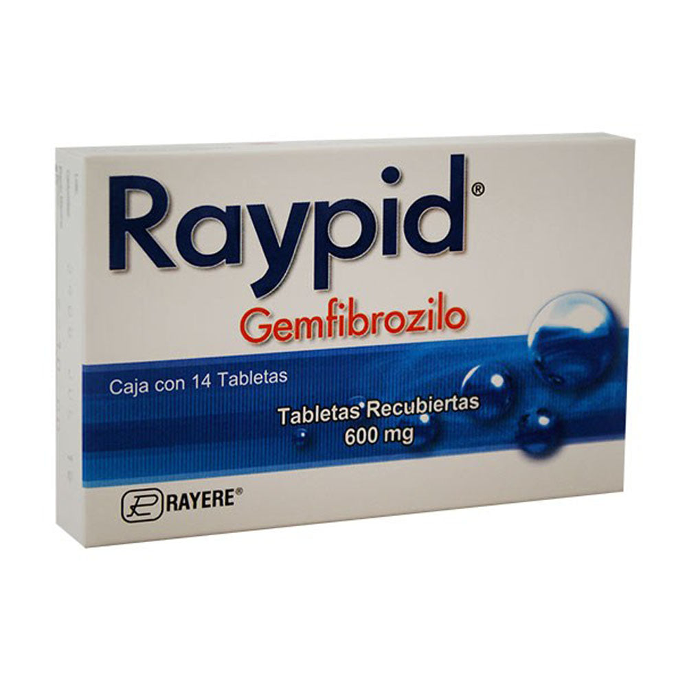 Gemfibrozilo 600 Mg Con 14 Tabletas Rayere Generico