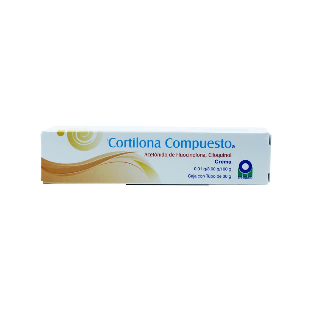 Fluocinolona Clioquinol Cortilona Compuesto Crema 0.01 / 3 / 100 Mg Tubo