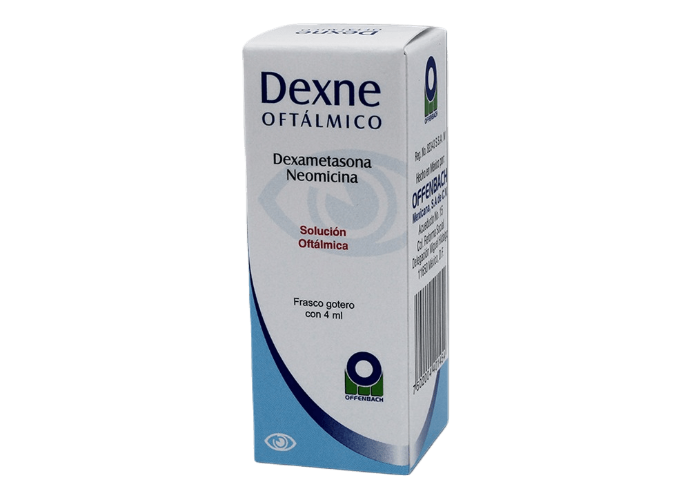 Dexametasona Neomicina Dexne Solución Oft 100 / 500 Mg Frasco 4 Ml