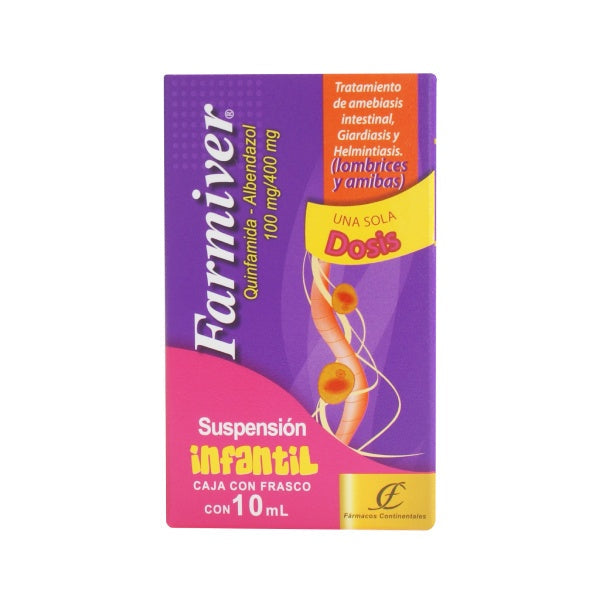 Quinfamida-Albendazol Farmiver Susp. Inf. 10 Ml