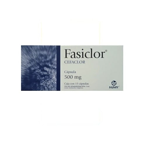 Cefaclor Fasiclor 500 Mg Con 15 Capsulas