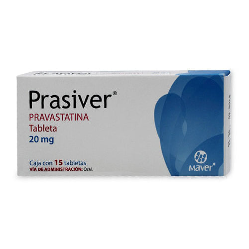 Pravastatina Prasiver 20 Mg Con 15 Tabletas