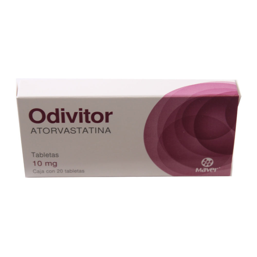 Atorvastatina Odivitor 10 Mg Con 20 Tabletas