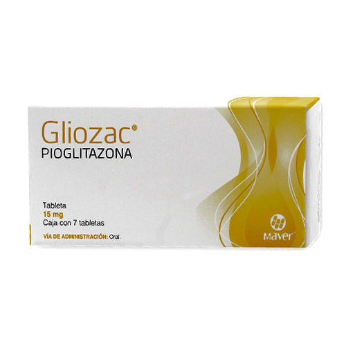 Pioglitazona Gliozac 15 Mg Con 7 Tabletas