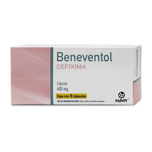 Cefixima Beneventol 400 Mg Con 6 Capsulas