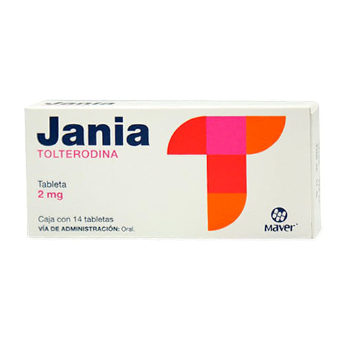 Tolterodina Jania 2 Mg Con 14 Tabletas