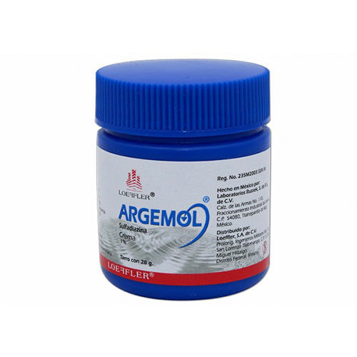 Sulfadiazina De Plata Argemol Crema 1% Tarro 28 G