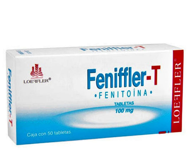 Fenitoina Sodica Feniffler T 100 Mg Con 50 Tabletas