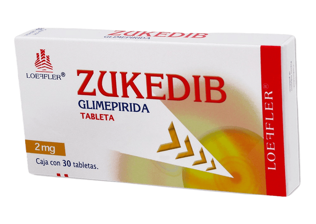 Glimepirida Zukedib 2 Mg Con 30 Tabletas