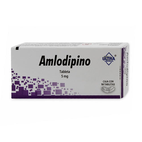 Amlodipino 5 Mg Con 10 Tabletas Avivia / Ultra Generico