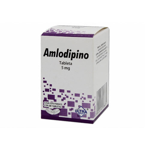 Amlodipino 5 Mg Con 30 Tabletas Ultra Generico