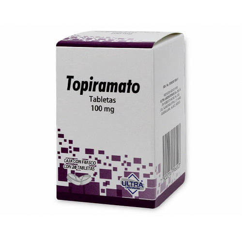 Topiramato 100 Mg Con 20 Tabletas Ultra Generico