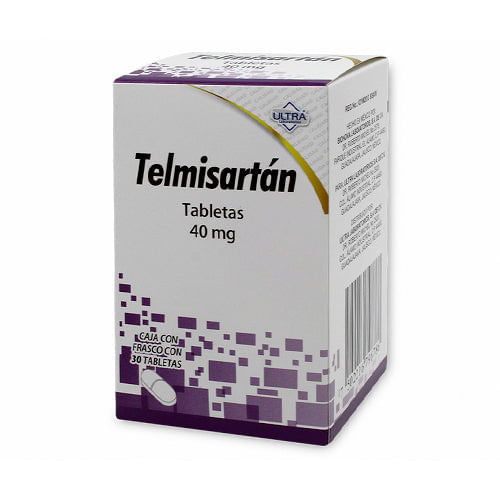 Telmisartan 40 Mg Con 30 Tabletas Ultra / Avivia Generico