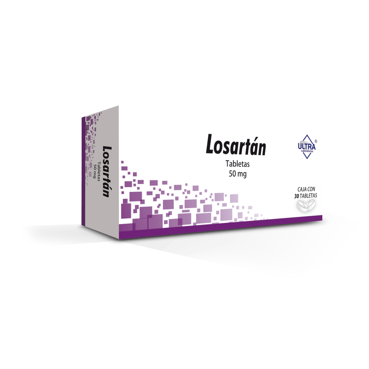 Losartan 50 Mg Con 30 Tabletas Ultra Generico
