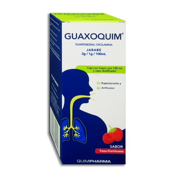 Guaifenesina Oxolamina Guaxoquim 2 / 1 G / 100 Ml Frasco 140 Ml