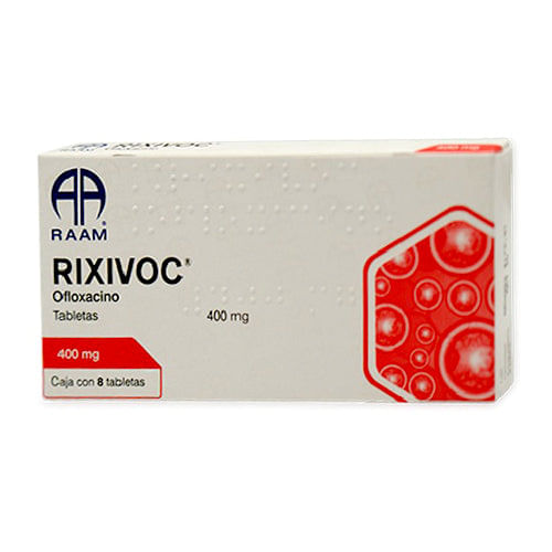 Ofloxacino Rixivoc 400 Mg Con 8 Tabletas