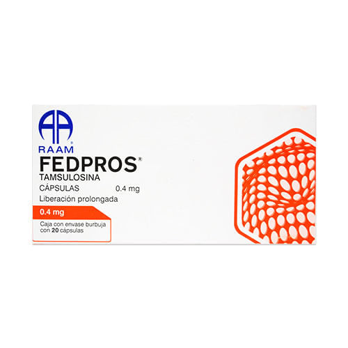 Tamsulosina Fedpros Con 20 Capsulas 0.40 Mg