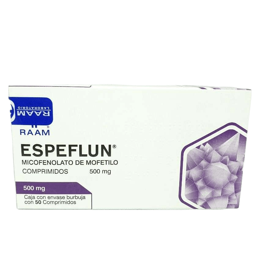 Espeflun Micofenolato De Mofetilo 500 Mg 50 Comprimidos