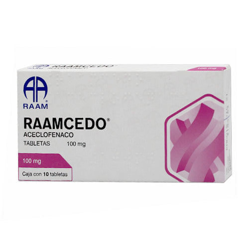 Aceclofenaco Raamcedo 100 Mg Con 10 Tabletas