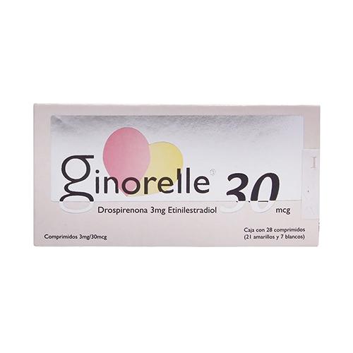 Ginorelle 30 3 Mg / 30 Mcg Con 28 Comprimidos