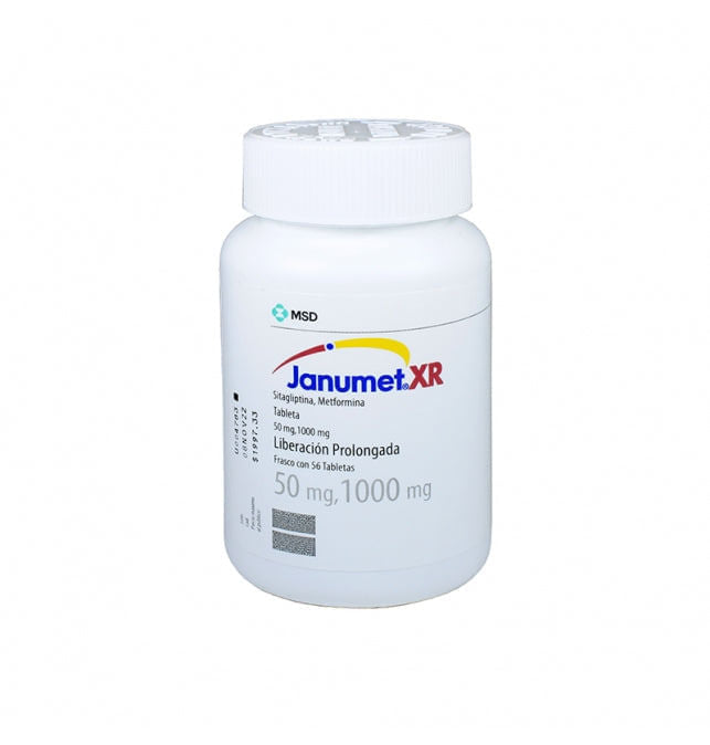 Janumet Xr 50 Mg / 1000 Mg Con 56 Tabletas Lp