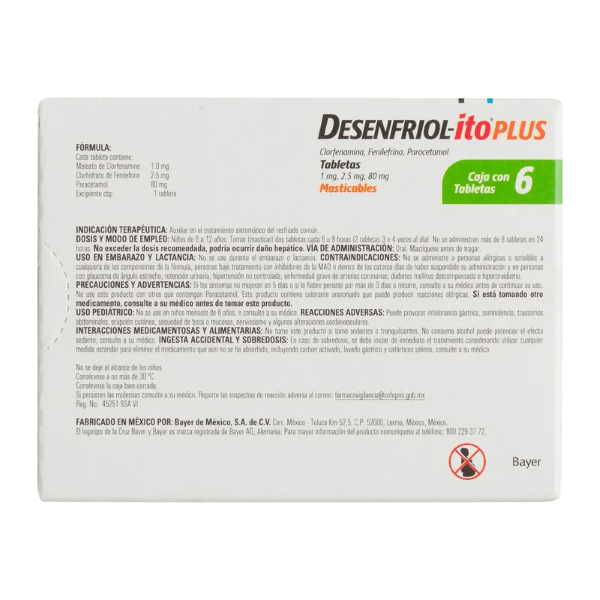Desenfriol-Ito Plus Naranja Tabletas Mast Con 6