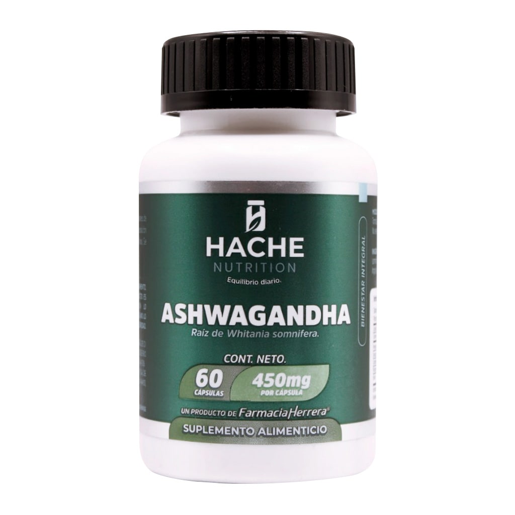 Ashwagandha 450 Mg Fco 60 Cap Hache Nutrition 7502293761369