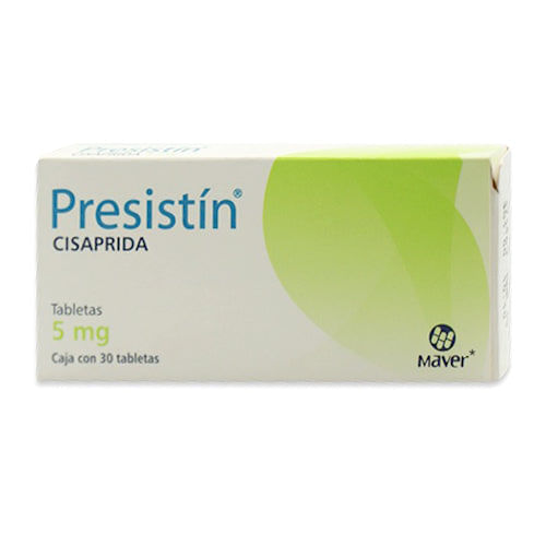 Cisaprida Presistin 5 Mg Con 30 Tabletas
