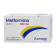Metformina 850 Mg Con 30 Tabletas Alpharma Generico