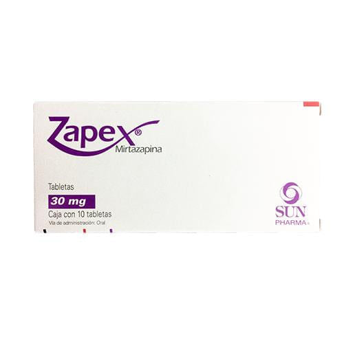Zapex 30 Mg Con 10 Tabletas