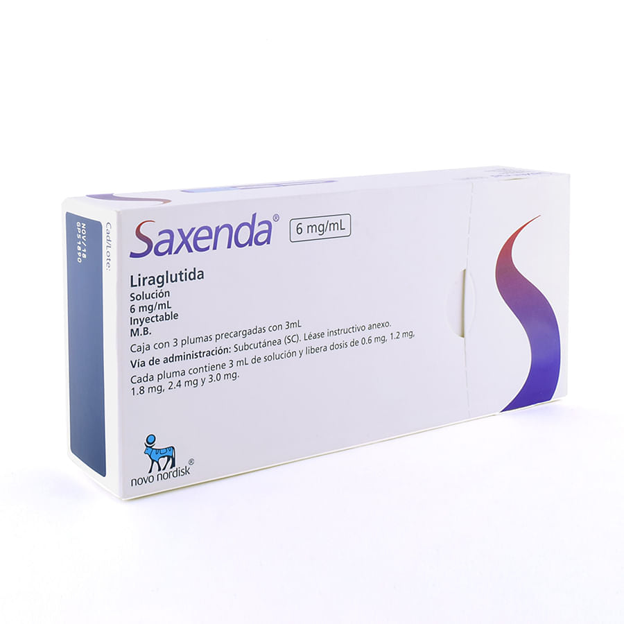 Saxenda 6 Mg / Ml Inyectable Plum 3X3 Ml