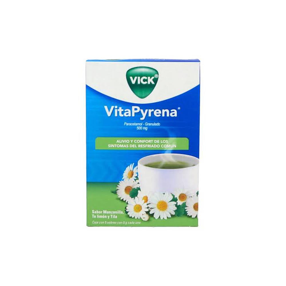 Vick Vitapyrena Manzanilla Con 5 Sobres 5 Gr