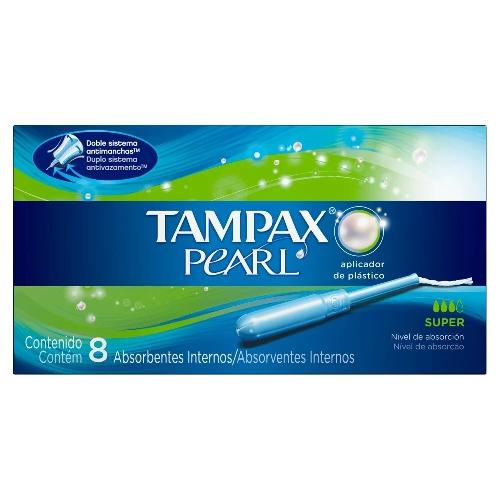 Tampones Tampax Pearl Super Con 8