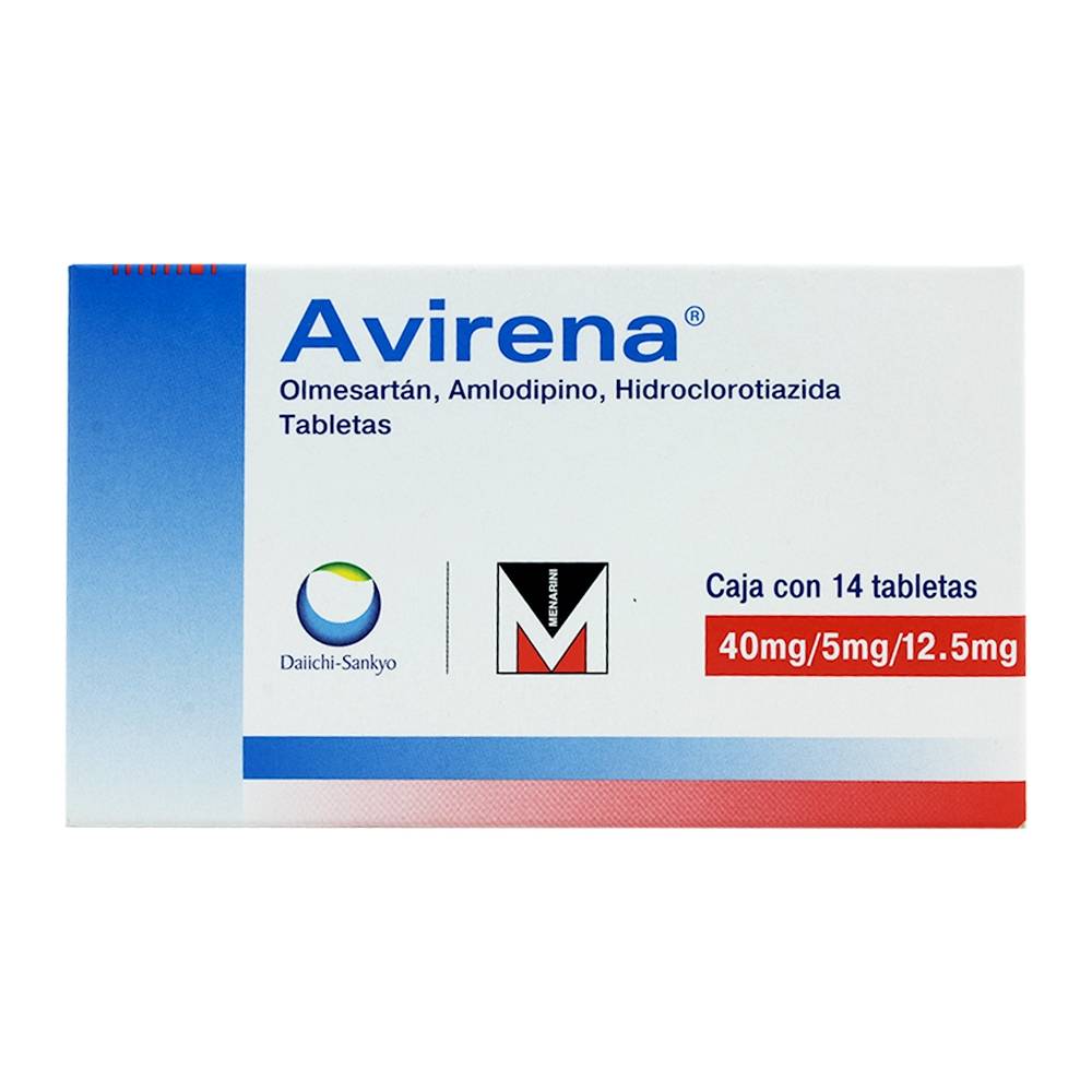 Avirena 40 / 5 / 12.5 Mg Con 14 Tabletas