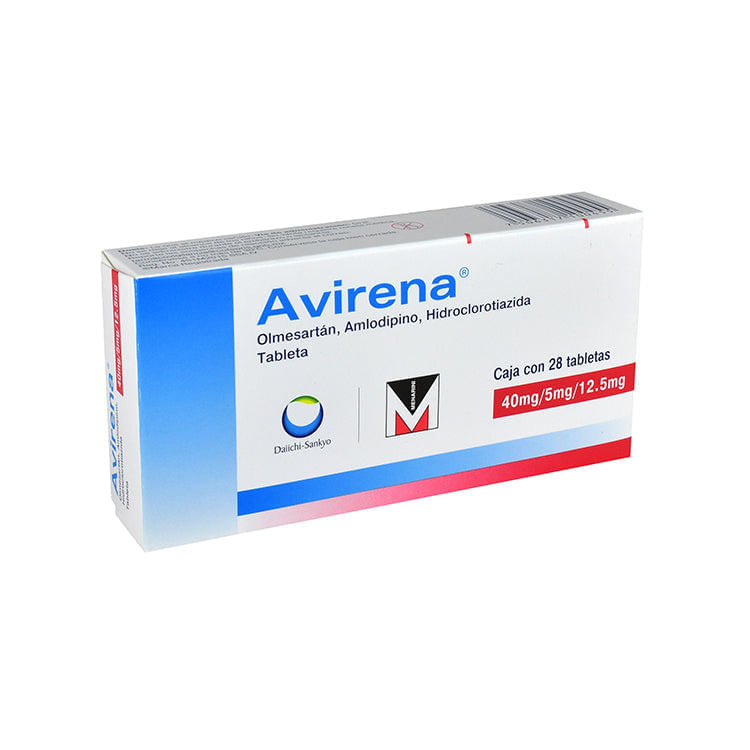 Avirena 40 / 5 / 12.5 Mg Con 28 Tabletas