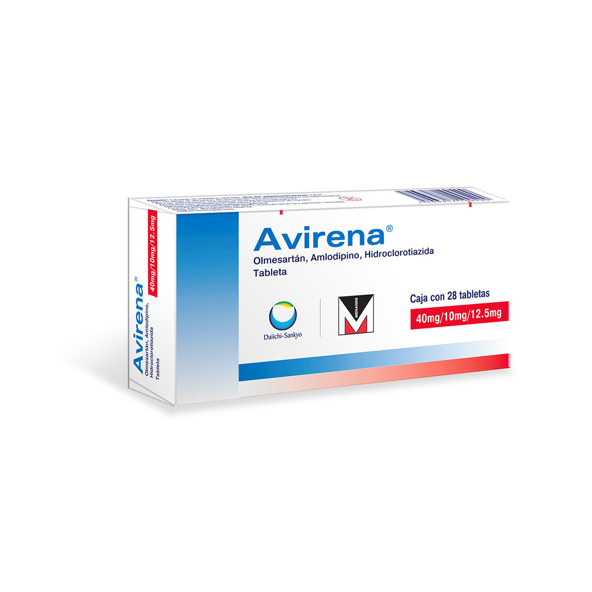 Avirena 40 / 10 / 12.5 Mg Con 28 Tabletas