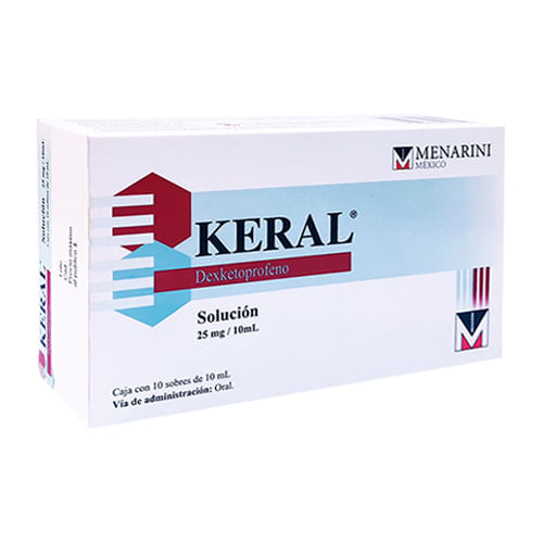 Keral Solución 25 Mg / 10 Ml Con 10 Sob