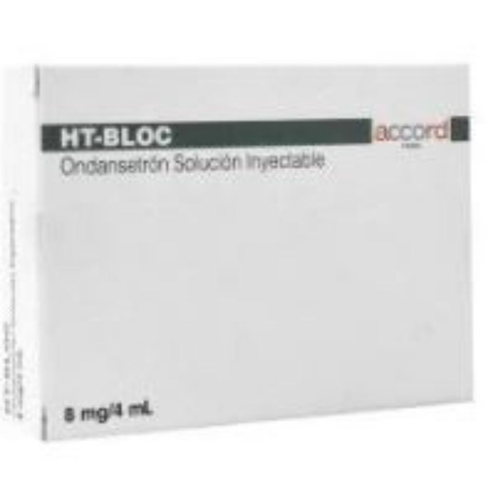 Ondasetron Ht Bloción Solución Inyectable 8 Mg / 4 Ml Con 3 Ampulas