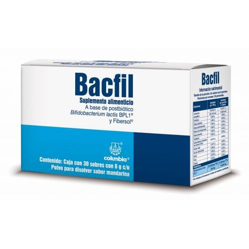 Bacfil Sup Alim Mdna Con 330 Sobres 6 G Polvo